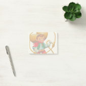 Cowboy Retro Jongen Kind Schattig Westers Post-it® Notes (Kantoor)