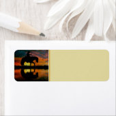 Cowboy Return-adreslabel Etiket (Insitu)