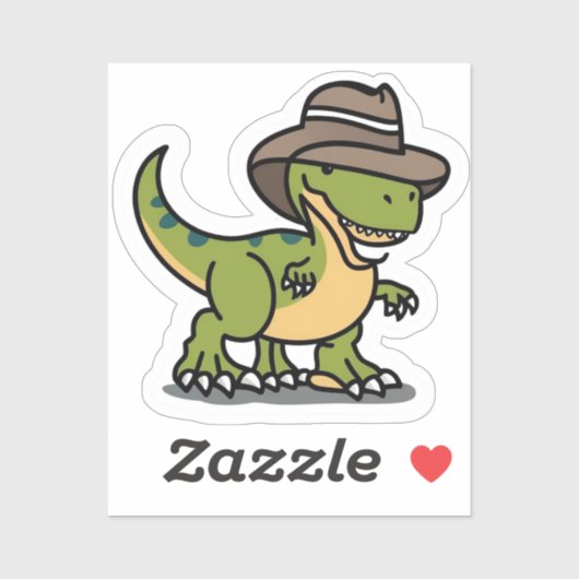 Cowboy Rex Sticker (Vel)