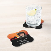 Cowboy Rides Horse bij Sunset Celebration of Life Kartonnen Onderzetters (Insitu)