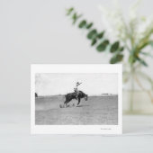 Cowboy Riding a Bucking Bull Briefkaart (Staand voorkant)