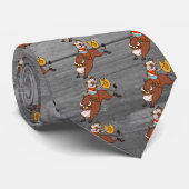 cowboy-riding-bull-in-rodeo-Stropdas Stropdas (Opgerold)