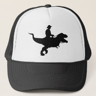 Cowboy Riding T-Rex Trucker Hat Trucker Pet