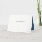 Cowboy rijdt naar kerst Kaart (Achterkant)