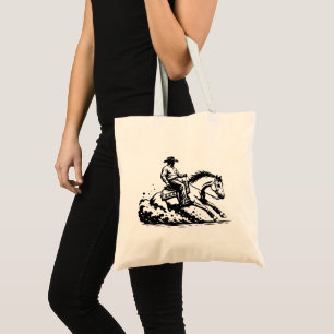 Cowboy Rijdt Paard Westerse Equestrie Tas