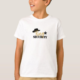 Cowboy ring security in shirt