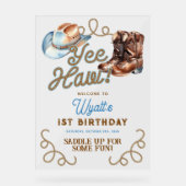 Cowboy Rodeo 1st Birthday Welcome (Recto)