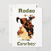 Cowboy Rodeo Briefkaart (Voorkant / Achterkant)