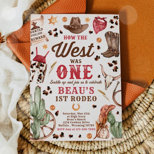 Cowboy Rodeo, eerste verjaardag hoe het Westen was Kaart