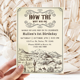 Cowboy Rodeo, eerste verjaardag hoe het Westen was Kaart