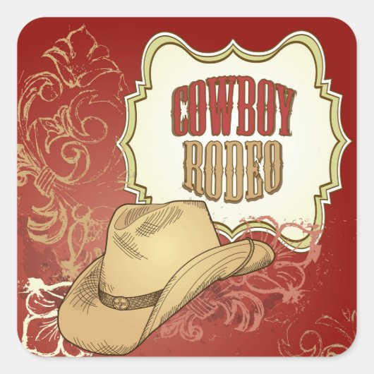 Cowboy Rodeo Stickers (Voorkant)