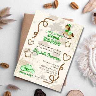 Cowboy Rodeo Unisex Howdy Baby shower Sprinkle Kaart