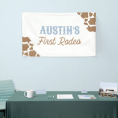 Cowboy Rodeo Verjaardagsfeestje Spandoek (Beurs)