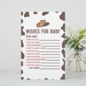 Cowboy Rodeo wenst Baby shower activiteit Briefpapier (Staand voorkant)