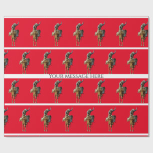 Cowboy Rodeo - Western stijlverlooppapier Cadeaupapier