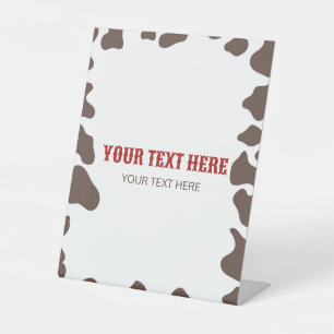 Cowboy Rodeo Western Wild West Custom Party Reclamebord Met Voetstuk