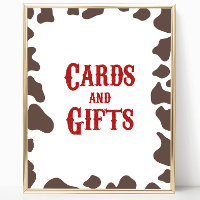 Cowboy Rodeo Westerne Kaarten en geschenken Feestb