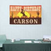 Cowboy Rodeo Wild West Elke leeftijd, gelukkige ve Spandoek (Beurs)