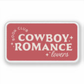 Cowboy romance boeken esthetisch sticker (Voorkant)