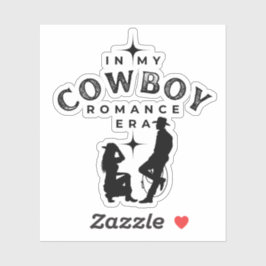 Cowboy Romance Era Romance Reader Sticker