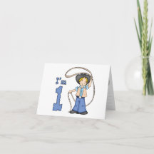 Cowboy Roper 1e Verjaardag Fill-in uitnodiging