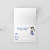 Cowboy Roper 1e Verjaardag Fill-in uitnodiging (Binnen)