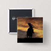Cowboy Roping Flair Button (Voorkant /achterkant)