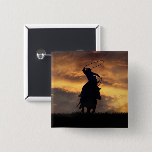 Cowboy Roping Flair Button (Voorkant /achterkant)