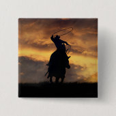 Cowboy Roping Flair Button (Voorkant)