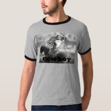 Cowboy Roping le T-shirt des hommes de chevaux