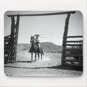 Cowboy roping muismat