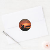 Cowboy Roping Sticker (Envelop)