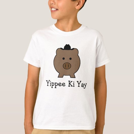 Cowboy Roy Pig T-Shirt (Voorkant)