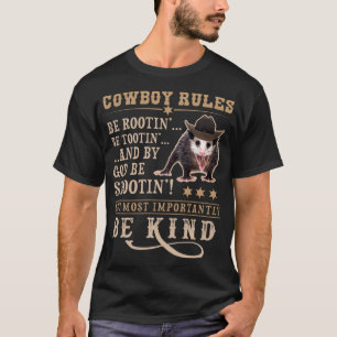 Cowboy Rules Viral Trending Meme Funny Rootin Toot T-shirt