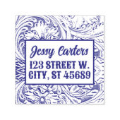 Cowboy rustiek Western land bewerkt leder Zelfinktende Stempel (Design)