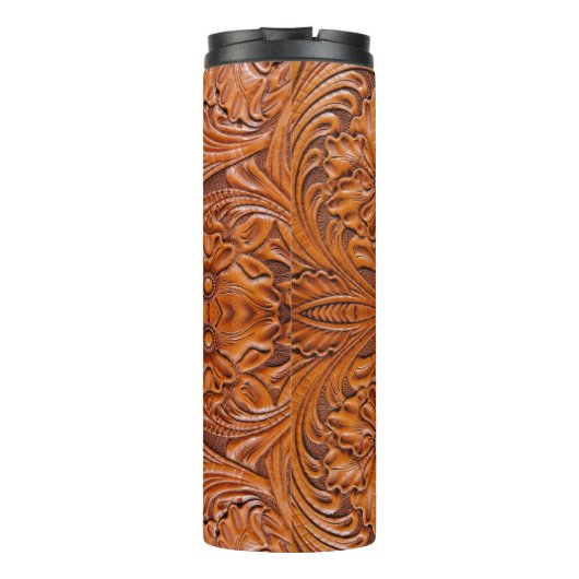 Cowboy Rustiek western land bruiloft monogram Thermosbeker (Achterkant)