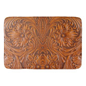 Cowboy Rustieke westerne land gereedschappen leder Badmat (Voorkant)