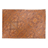 Cowboy Rustieke westerne land gereedschappen leder Kussensloop (Achterkant-Links)