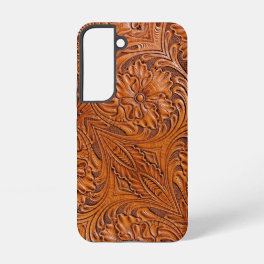 Cowboy Rustieke westerne land gereedschappen leder Samsung Galaxy Hoesje (Achterkant)