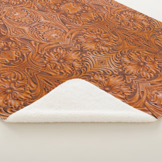 Cowboy Rustieke westerne land gereedschappen leder Sherpa Deken