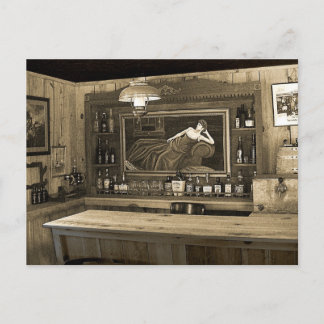 Cowboy Saloon Briefkaart
