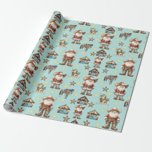 Cowboy Santa Cadeaupapier