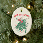 Cowboy Santa Claus Amusant Western Rodeo Horse<br><div class="desc">Cowboy Santa Claus Amusant Western Rodeo Horse Noël Fêtes de Noël Céramique Ornement</div>