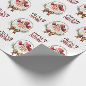 Cowboy Santa inpakpapier (Hoek)