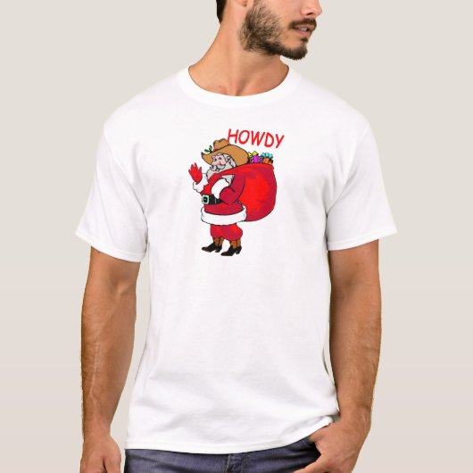 Cowboy Santa T-shirt (Voorkant)