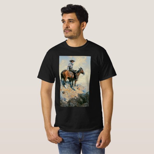 cowboy, Sentinel van de Plains by Dunton T-shirt (Voorkant volledig)