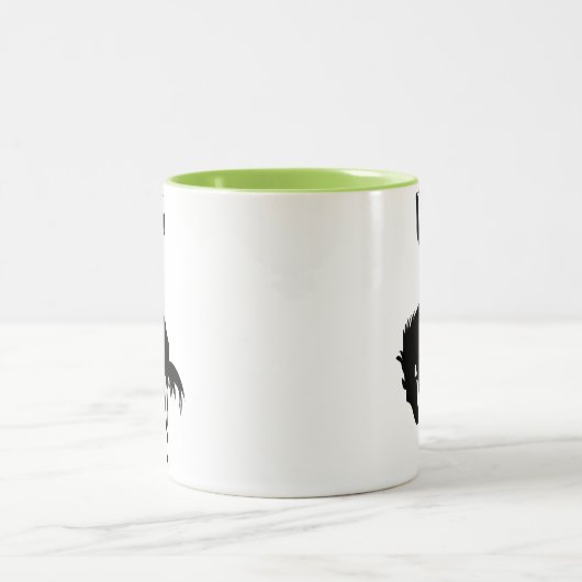 Cowboy Silhouette; Gloeiend Tweekleurige Koffiemok (Center)