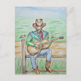 Cowboy Singer Briefkaart