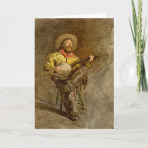 Cowboy Singing Thomas Eakins Kaart