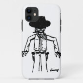 Cowboy Sketch iPhone 5 Coque (Dos)